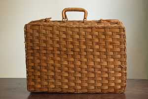 Cesta de picnic de ratán vintage Natural - Product Image 3