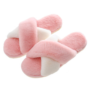 Venditore caldo-pantofole di peluche da donna di alta qualità da donna adorabili pantofole di peluche da donna in pelliccia invernale calde pantofole R0850 - Product Image 3