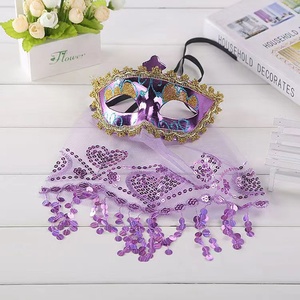 Voile de danse du ventre <span class=keywords><strong>pour</strong></span> adulte, demi-masque de performance, couvre-visage <span class=keywords><strong>pour</strong></span> enfant, idéal <span class=keywords><strong>pour</strong></span> les vidéos de célébrités d'Internet - Product Image 2