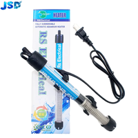 Chauffe-eau submersible pour aquarium JSD 25W 220V en verre de quartz, tige chauffante pour aquarium, thermostat rotatif réglable avec manchon de protection