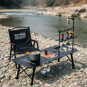 Tavolo Pieghevole in Lega di Alluminio Leggero, Tavolo Tattico IGT con Piastre di Assemblaggio Fai-<span class=keywords><strong>da</strong></span>-te, Tavolo <span class=keywords><strong>da</strong></span> <span class=keywords><strong>Campeggio</strong></span> e <span class=keywords><strong>da</strong></span> Tè, Lusso Accessibile - Product Image 2