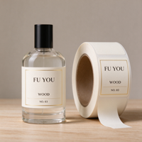 Étiquettes autocollantes en vinyle pour parfums, autocollants cosmétiques, logo personnalisé, emballage de flacons en verre