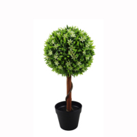 Boule de gazon artificielle décorative pour intérieur, en buis synthétique, arbres, arbustes, guirlande, fausse fleur pour la décoration de jardin