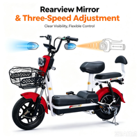 Trottinette à deux roues avec moteur sans balais 350W, batterie au plomb-acide, capteur numérique électronique, charge maximale de 150 kg