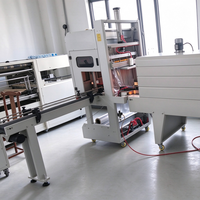 Machine d'emballage rétractable automatique à film PE complet pour bouteilles alimentaires et de boissons et emballages en verre avec pompe, moteur et PLC