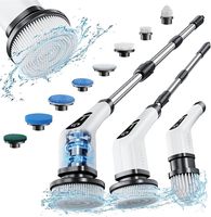 Brosse de Nettoyage Électrique Rotative pour Évier, Carrelage, Salle de Bain, Cuisine, Nettoyeur de Sol, Murs et Fenêtres Rechargeable