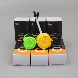 Chambre à air de vélo ultralégère haute résistance écologique 700c 18 25 28 32 pour vélo de route en TPU, longueur 60mm 80mm, valve Presta - Product Image 1