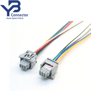Connecteur étanche 6 broches avec câble flexible pour radar de recul automobile TOYOTA (référence 6189-7065, 90980-12790) - Product Image 3