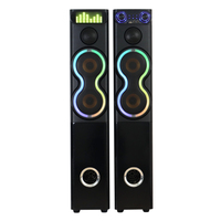 Double caisson de basses 10 ''de haute qualité 2.0 haut-parleur de tour de cinéma maison système Audio exclusif haut-parleur de scène Audio actif professionnel
