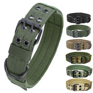 Collar de perro de 1,5 pulgadas de ancho, anillo ajustable de Metal D y hebilla, Collar de perro de trabajo para perros medianos y grandes - Product Image 1