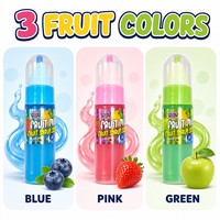 Bonbons liquides en forme de biberon à presser, 3 couleurs vives, sirop de fruits, sirop de lait, sucre, confiserie pour enfants