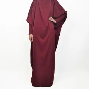 Borkha-hijabi mukena burka musulmán, Ropa Étnica islámica, hijab modesto, abaya, vestido de oración muslima para mujer