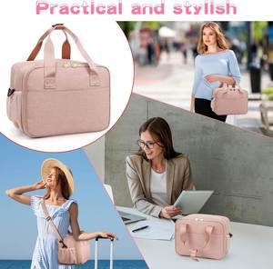 Sac isotherme portable pour lait maternel avec compartiment isolé, sac de pompage, sac de transport compatible pour le travail et le camping - Product Image 6