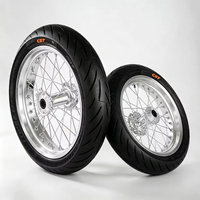 Kit de roues Surron Ultra-Bee 17Supermoto 100/80-17 130/70-17 Pneus route/tout-terrain en aluminium CNC haute performance Pièces de modification pour vélos électriques