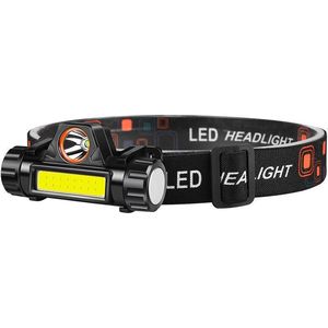 ไฟฉายคาดศีรษะ LED แบบชาร์จ USB กันน้ำ IP68 แสงเดย์ไลท์ 6000K พกพาสะดวก กำลังไฟสูง พร้อมปุ่มหรี่แสง สำหรับตั้งแคมป์ ปั่นจักรยาน และขี่มอเตอร์ไซค์ - Product Image 1