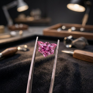 Lilaba Enterprise Fancy Vivid Pink Bat Man Diamond 1.00 Carat VS1 IGI Certified Loose Lab Grown Excellent Cut CVD/HPHT Jewelry - Product Image 2