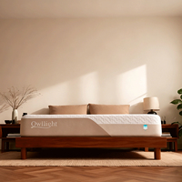 Matelas de lit à ressorts ensachés double avec gel rafraîchissant 8/10/12/14 pouces, en mousse à mémoire de forme et latex naturel, qualité hôtelière 5 étoiles, pour lits King et Queen