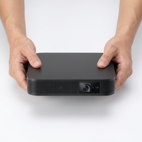 Projecteur DLP AI portable S500 mini, très vendu, résolution 4K, 600 lumens ANSI, mise au point automatique, Android OS, 3M 3D Full HD, connectivité Wi-Fi