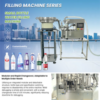 Machine de remplissage automatique de bouteilles d'eau personnalisée 2 en 1, petite machine de remplissage et de bouchage de bouteilles d'eau pour usine d'eau