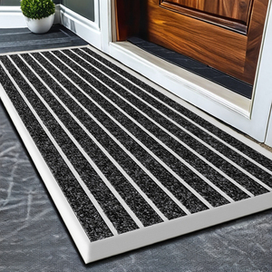 Alfombra Exterior Antideslizante y Antipolvo de Aluminio para Diversos Centros Comerciales y Entradas de Hogar, Alfombras Metálicas con Bisagras de Aluminio - Product Image 1