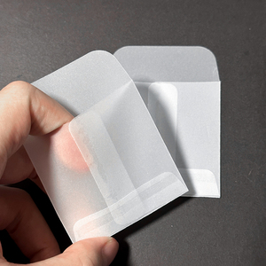 Luxury Custom Glassine Frosted Small Packaging Tag Ring Jewelry Photo Bag <strong>Mini</strong> Card Transparent Cowhide Vellum Paper <strong>Envelope</strong> - Product Image 4