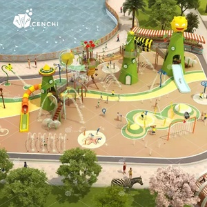 Enchi-rociador <span class=keywords><strong>de</strong></span> piscina con almohadilla para salpicaduras, diseño del plan <span class=keywords><strong>de</strong></span> 2D, cuenta con parque acuático para exteriores, hotel comercial y comunitario - Product Image 3