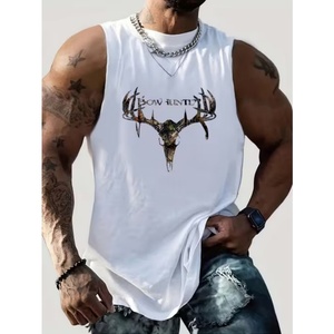Camisetas de Tirantes Deportivas Personalizadas para Hombre, de Poliéster/Algodón Transpirable y Ecológico, Estilo Holgado, para Verano - Product Image 4