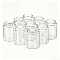 Offre Spéciale – Mini Bocal Rond en Verre de 150 ml (5 oz) pour Épices, Cornichons, Confitures, Gelées, et Rangement Alimentaire, avec Cuillère à Miel