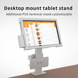 <span class=keywords><strong>Support</strong></span> de terminal Vesa POS supplémentaire personnalisable <span class=keywords><strong>Support</strong></span> de <span class=keywords><strong>tablette</strong></span> de bureau <span class=keywords><strong>Support</strong></span> de commande de <span class=keywords><strong>caisse</strong></span> enregistreuse en libre service - Product Image 3