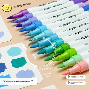 Marcadores <span class=keywords><strong>de</strong></span> Doble Punta con Logotipo Personalizado, 12-216 Colores, Marcadores <span class=keywords><strong>de</strong></span> Dibujo y Letras, Punta Doble, Pincel, Juego <span class=keywords><strong>de</strong></span> Marcadores <span class=keywords><strong>de</strong></span> Acuarela - Product Image 2