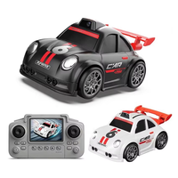 Voiture de course télécommandée intelligente mini de bureau avec caméra RC, transmission d'image 2.4G en temps réel et fonction de suivi, avec éclairage