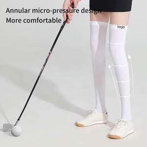 Offre Spéciale Chaussettes <span class=keywords><strong>de</strong></span> sport <span class=keywords><strong>de</strong></span> compression équestre pour femmes Leggings <span class=keywords><strong>de</strong></span> golf au genou avec caractéristique antidérapante <span class=keywords><strong>Bas</strong></span> à manches courtes pour l'été - Product Image 5