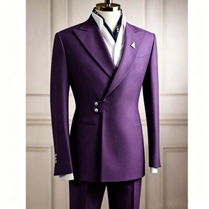 <span class=keywords><strong>Eleganti</strong></span> Completi da Uomo con Risvolto a Punta, Vestibilità Slim, Lunghezza Regolare, Abiti Formali da Ufficio in 2 Pezzi, Giacca e Pantaloni, Abbigliamento Maschile, Costume Homme - Product Image 4