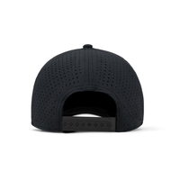Gorra de Béisbol Clásica de 5 Paneles, Alta Calidad, con Logotipo Personalizado, Tela de Poliéster Negra Estampada, Impermeable