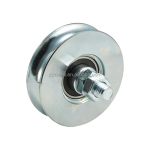 ล้อเลื่อนประตูเหล็กแบบหนา ดีไซน์ทันสมัย ขายดี พร้อมลูกปืนคู่ ร่อง U/<span class=keywords><strong>V</strong></span>/Y  ล้อเลื่อนประตูและหน้าต่างขายดีอันดับต้นๆ - Product Image 1