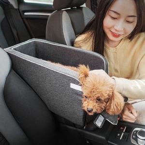 Cama Portátil Personalizada para Perros y Gatos Joymay, Resistente al Desgaste y a las Mordidas, Material de Oxford y Cuero al por Mayor, Asiento de Coche para Mascotas, Reposabrazos, Consola - Product Image 2