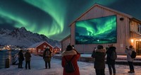 Pantalla LED para Exteriores IP66 Totalmente Impermeable P4.44 de 960x960 con Gabinete de Alto Brillo y Mantenimiento Frontal y Trasero para Uso Comercial en Exteriores