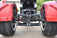 4000W güçlü e scooter yağ lastik hareketlilik motosiklet çift motorlu üç 3 tekerlekli elektrikli scooter yetişkin için