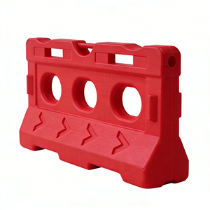 Nuovo tipo di barriera a triplo foro con anello di sollevamento, riempibile con acqua, con guardrail di deviazione mobile per la protezione dalle collisioni - Product Image 2