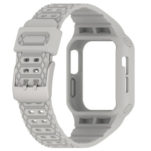 Pour <span class=keywords><strong>Apple</strong></span> <span class=keywords><strong>Watch</strong></span> Ultra 5 6 7 <span class=keywords><strong>8</strong></span> étui de protection robuste 49mm antichoc armure TPU bracelet de montre intégré - Product Image 6