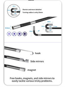 Caméra <span class=keywords><strong>endoscopique</strong></span> industrielle WIFI BRK 6mm avec câble de 2m pour la réparation de moteur automobile et l'utilisation à domicile Wifi - Product Image 6
