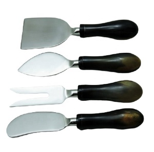 Juego de cuchillos de acero con mango de cuerno Natural, herramientas de cocina al por mayor, alambre de mantequilla, queso - Product Image 6