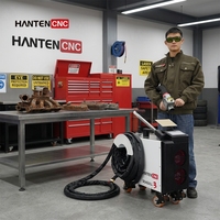 Nettoyeur laser à fibre pulsée portable 500W avec capteur de mesure de distance pour le détartrage des moules et la rénovation de meubles en bois