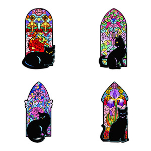 Collection de Broches Métalliques Créatives Cartes de Tarot - Badges Émaillés Géométriques Magiques - Product Image 6