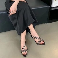 Sandali da Donna 2026 con Tacco Alto e Foglie Dorate Glitterate, Scarpe a Punta con Tacco a Spillo Antiscivolo per Feste ed Eventi Serali