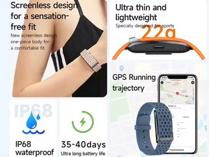 Thông minh sức khỏe không màn hình thể thao hoạt động <span class=keywords><strong>Tracker</strong></span> Vòng đeo tay thông minh Heart Rate <span class=keywords><strong>Pedometer</strong></span> Đồng hồ báo thức không màn hình nhắc nhở ban nhạc thông minh - Product Image 3