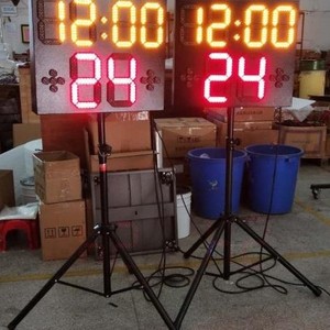 ป้ายบอกคะแนนบาสเกตบอลกลางแจ้งแบบ LED พร้อมตัวจับเวลา 24 วินาที สำหรับใช้ในสนาม ปรับได้ ผลิตในจีน - Product Image 4