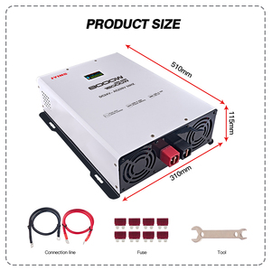 <span class=keywords><strong>Inverter</strong></span> di Potenza a Onda Sinusoidale Pura 4kW 5kW 6kW 8kW <span class=keywords><strong>10kW</strong></span> da 12V/24V/48V CC a 110V/220V/230V/240V CA per Casa e Veicoli - Product Image 5