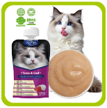 Sacchetto per beccuccio di marca AMNA pasta alimentare OEM/ODM cibo per gatti umido nutriente e delizioso per gatti 100 g/borsa sapore di tonno + merluzzo - Product Image 6