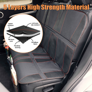 Housse de protection de siège arrière de voiture Extra Large pour bébé et enfant, <span class=keywords><strong>noir</strong></span> - Product Image 2